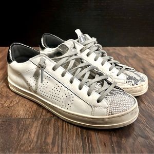 P448 John Snake Skin Sneaker, Size 9 EU39